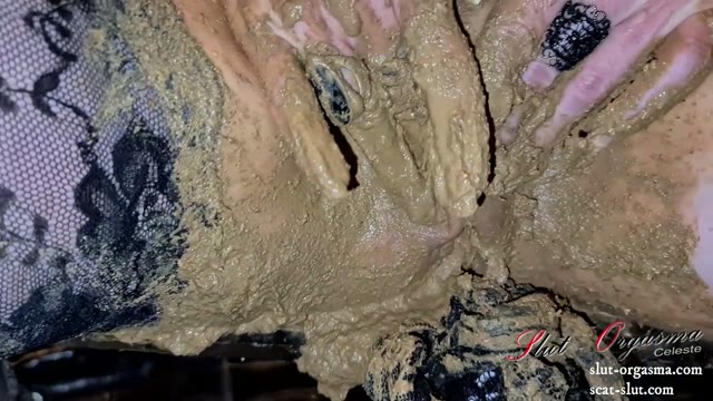 SlutOrgasma – Extreme scat smearing and swallowing